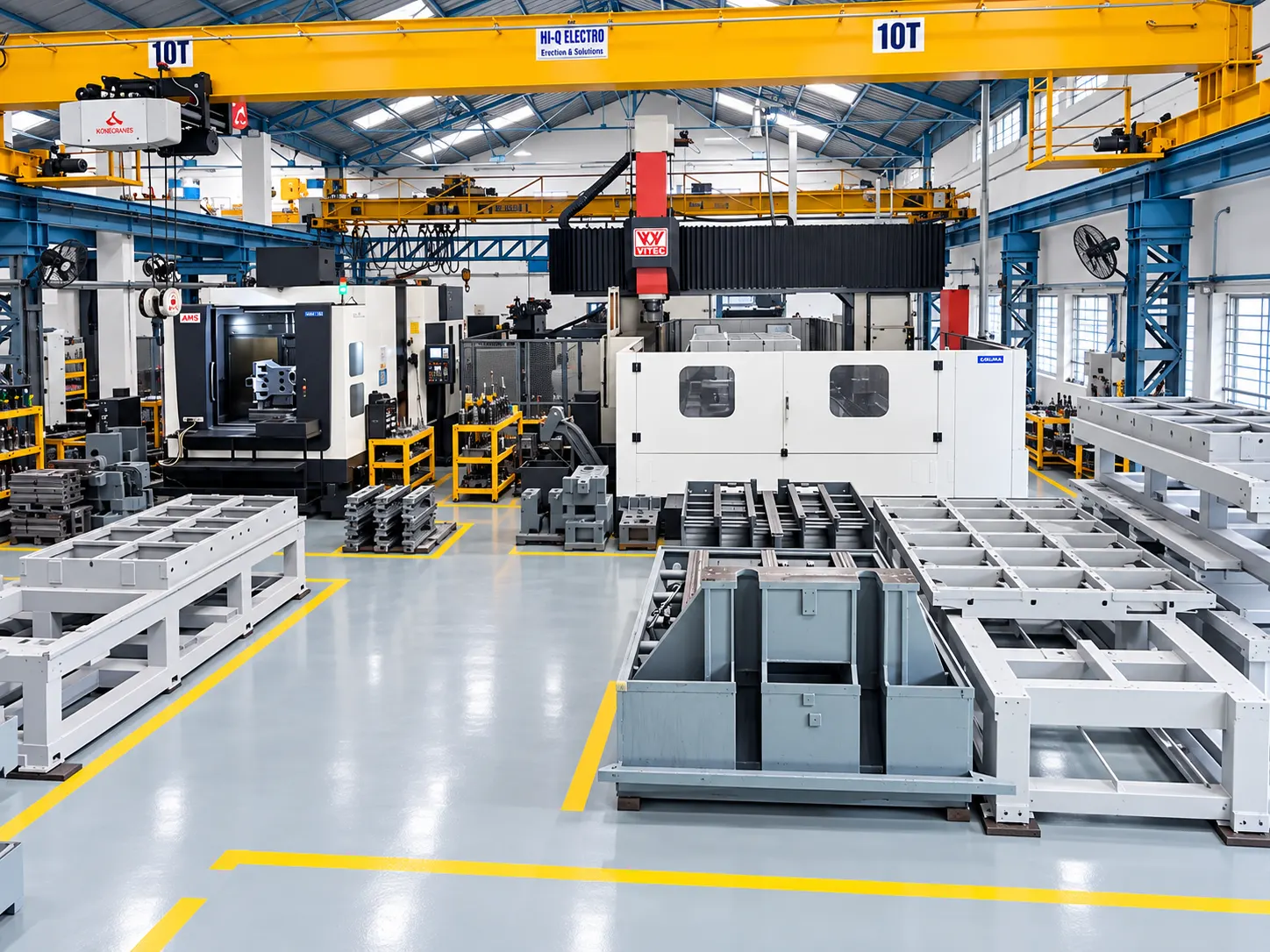 precision machining of heavy machine